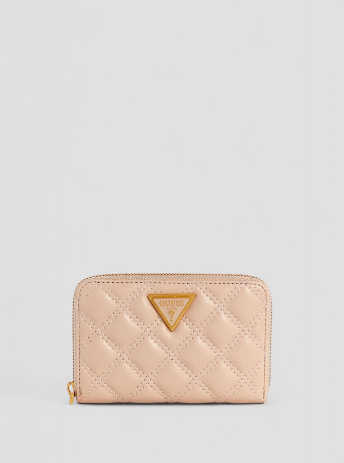 GUESS Womens Light Beige Giully Medium Wallet QA874840 Front View