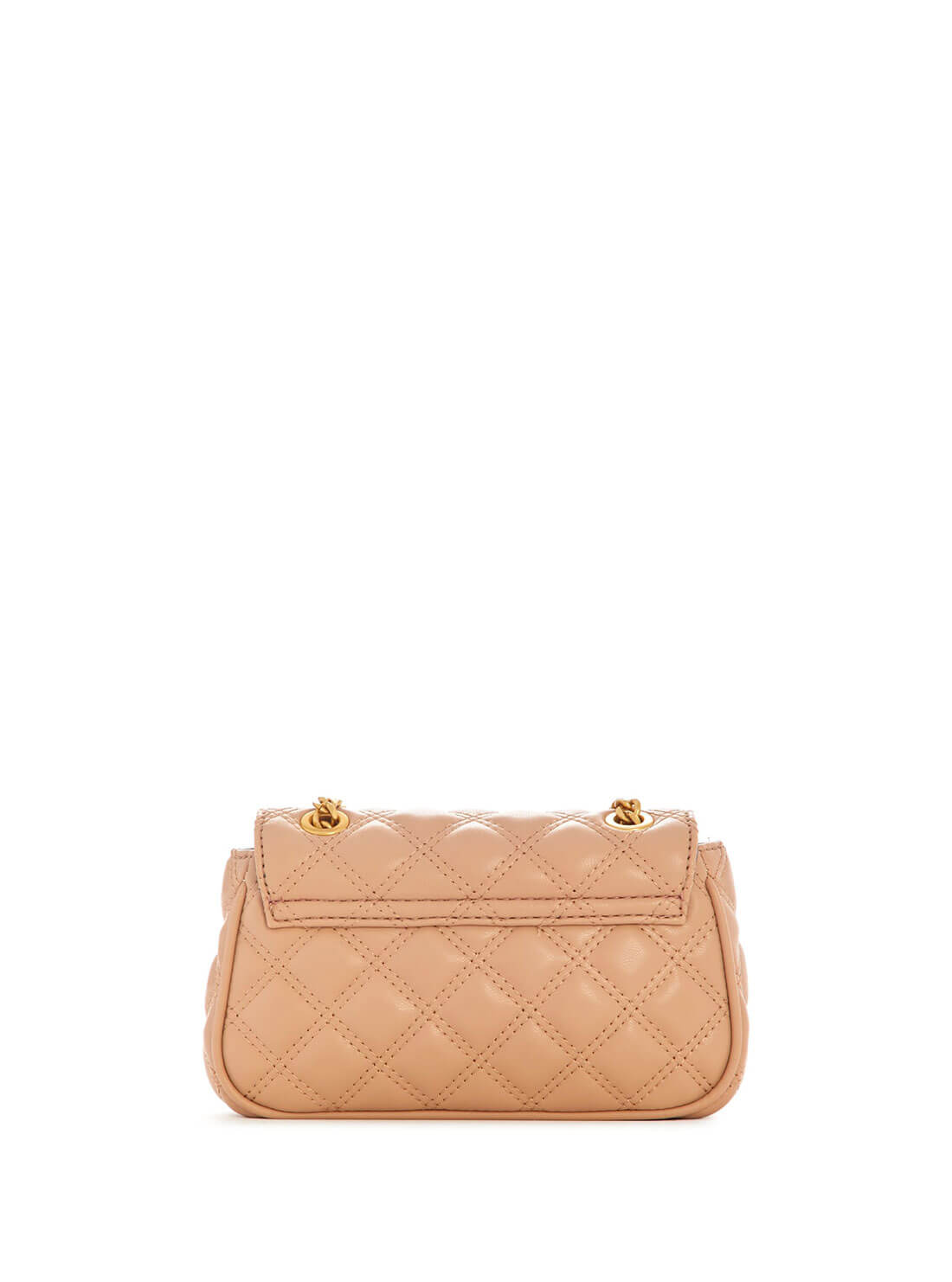 Beige Giully Mini Convertible Crossbody Bag | GUESS Women's Handbags | back view