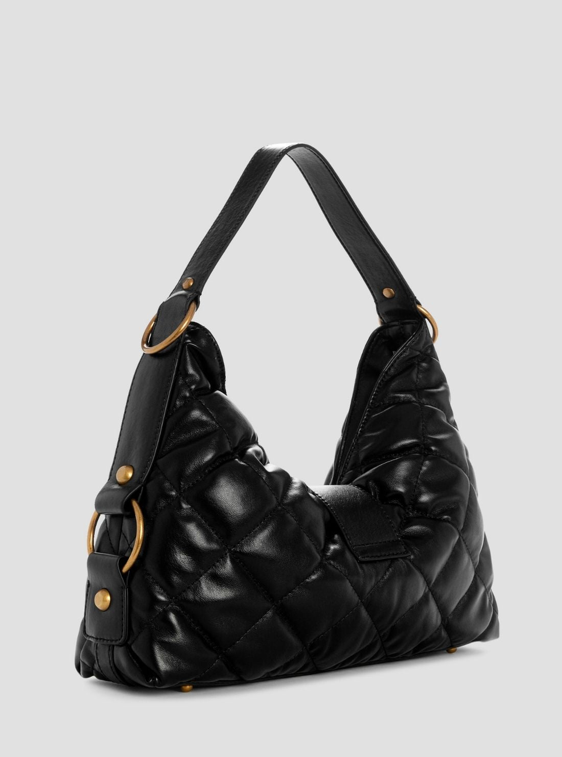 GUESS Womens Black Camden Shoulder Bag QB930818 Back View