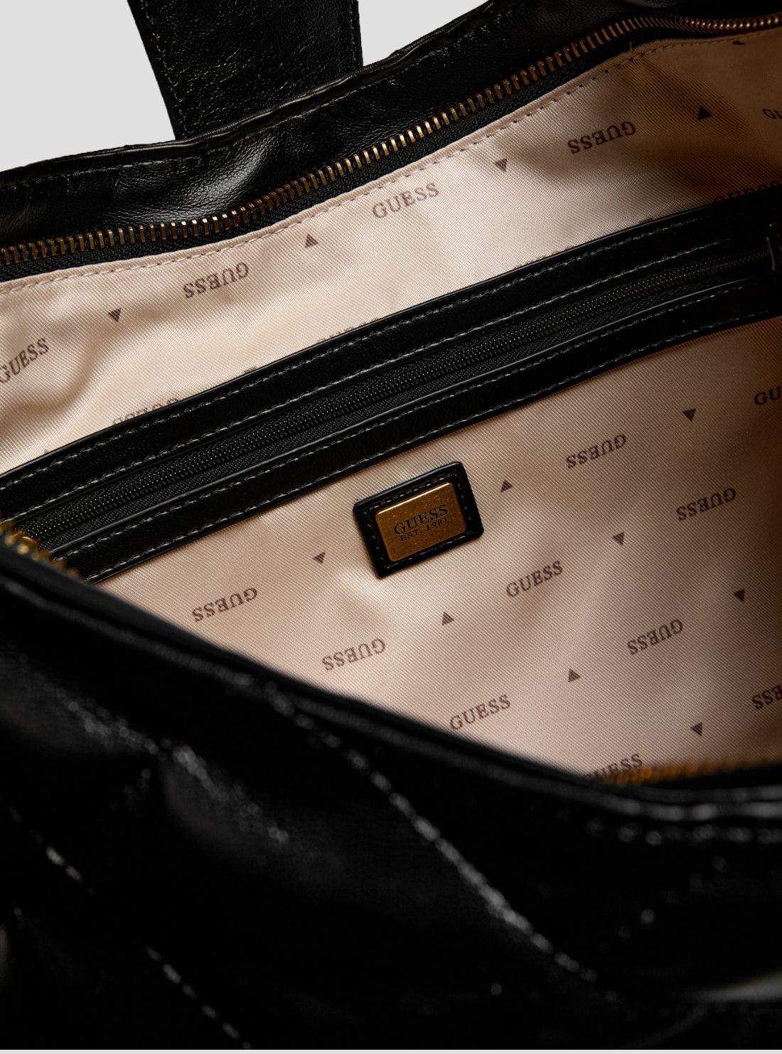 GUESS Womens Black Camden Shoulder Bag QB930818 Detail View