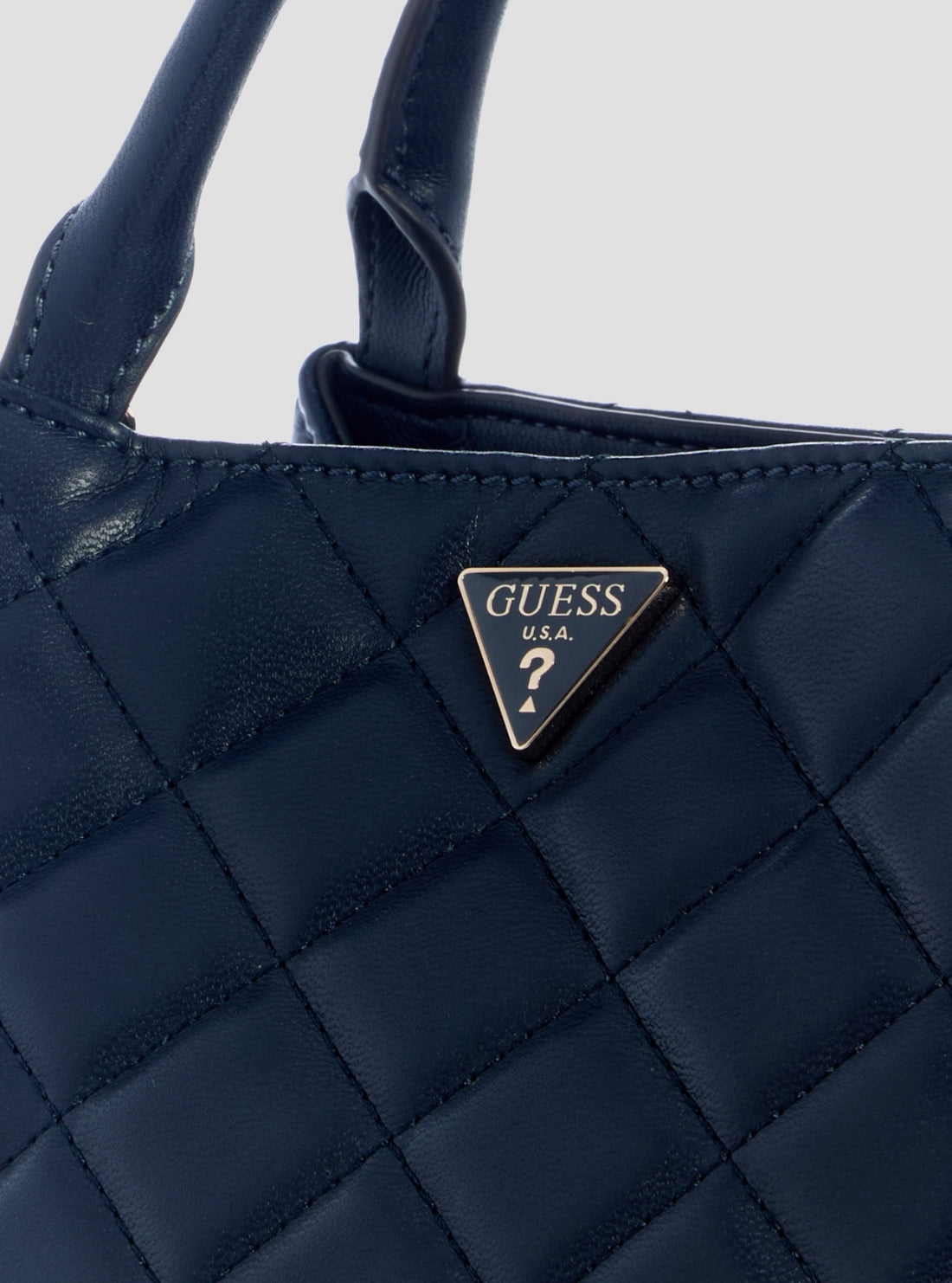 GUESS Womens Blue Juliet Mini Satchel Bag QG245671 Detail View