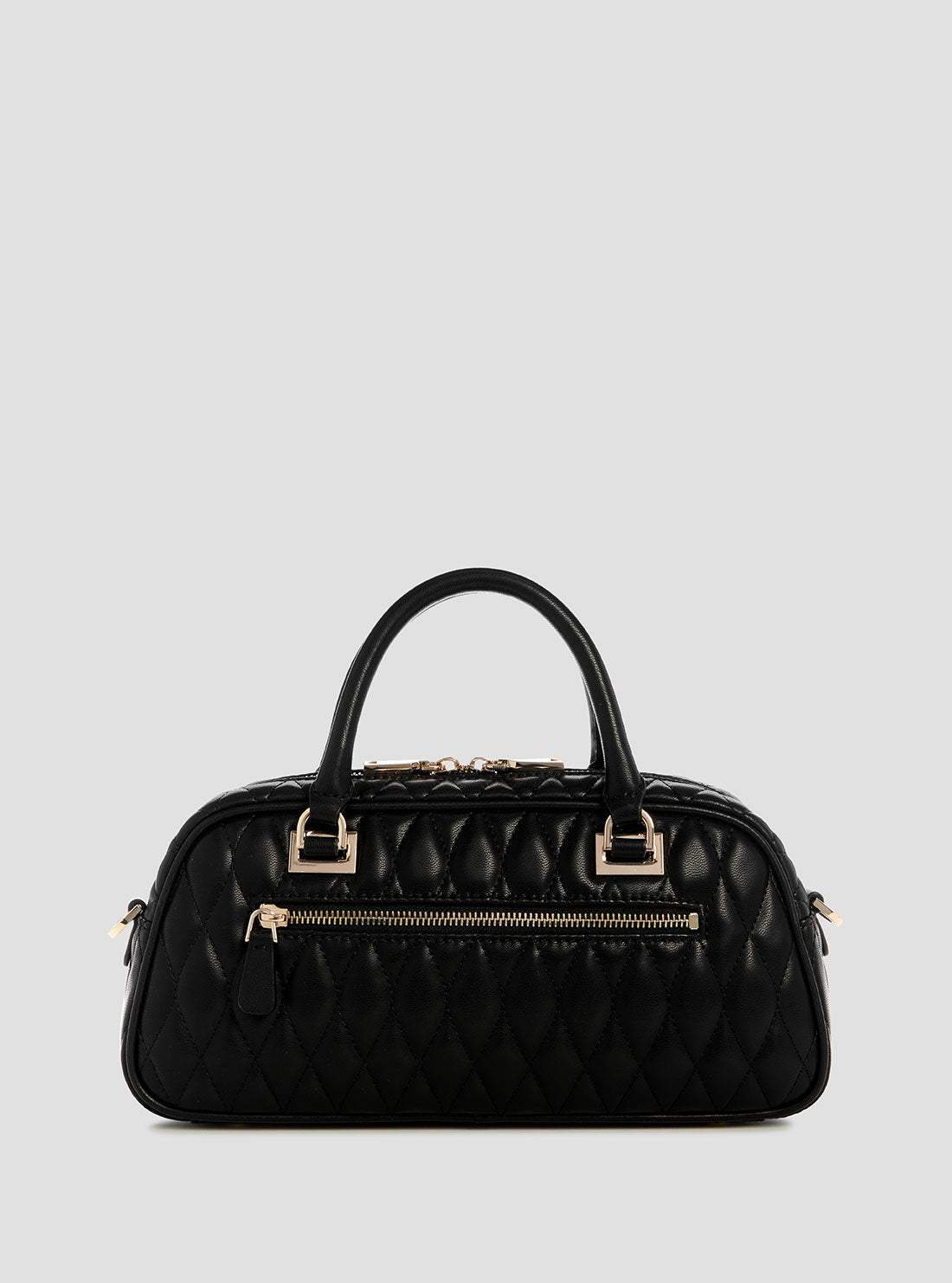 GUESS Womens Black Valla Small Satchel Bag QG812205 Back View