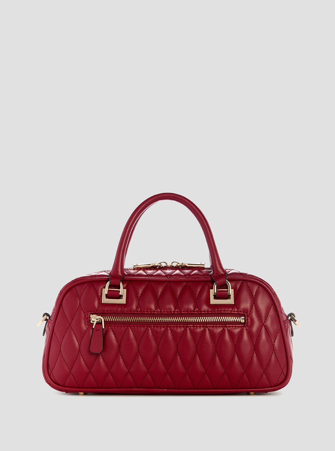 GUESS Womens Red Valla Small Satchel Bag QG812205 Back View