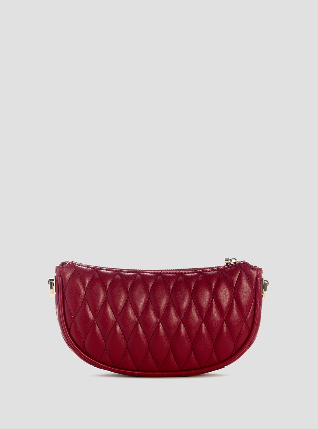 GUESS Womens Red Valla Mini Top Zip Shoulder Bag QG812272 Back View