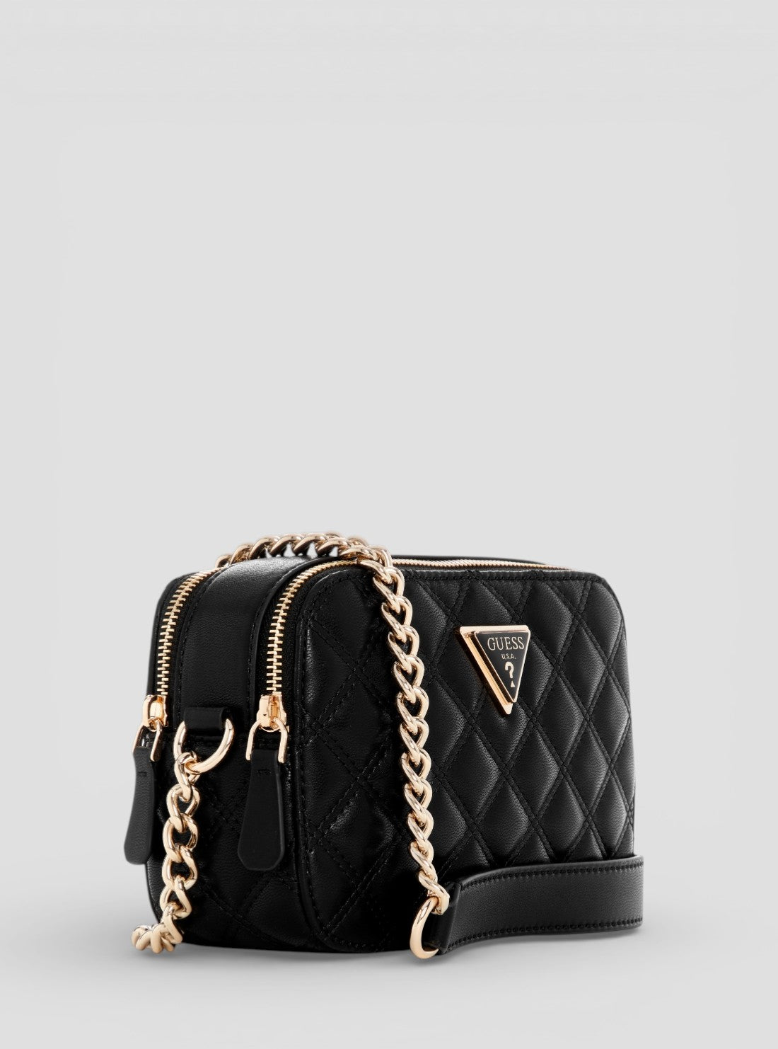 GUESS Womens Black Giully Camera Bag QG874814 Side View