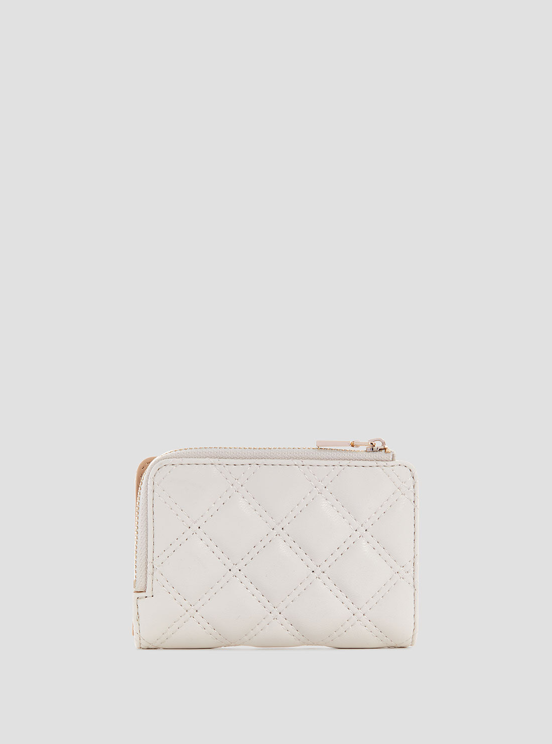 White Giully Zip Around Card Case