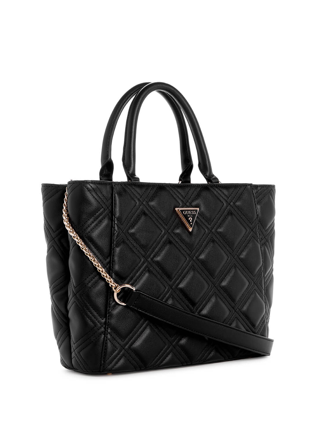 GUESS Black Deesa Tote Bag side view