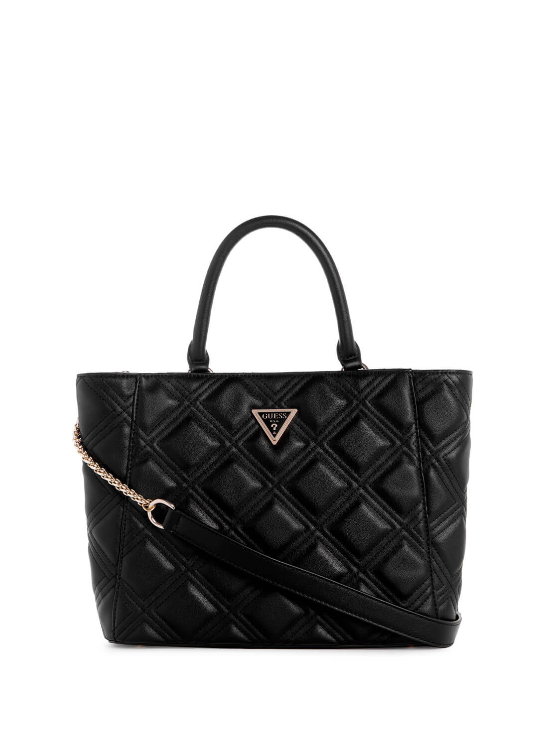 GUESS Black Deesa Tote Bag front view