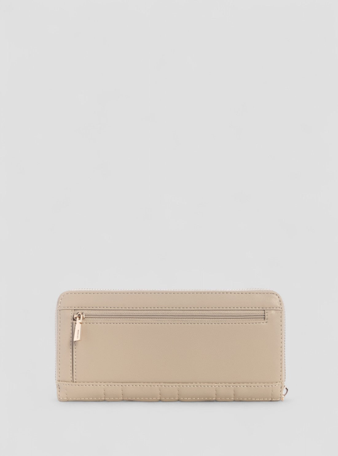GUESS Womens Beige Edita Large Zip Around Wallet QG9625146 Back View