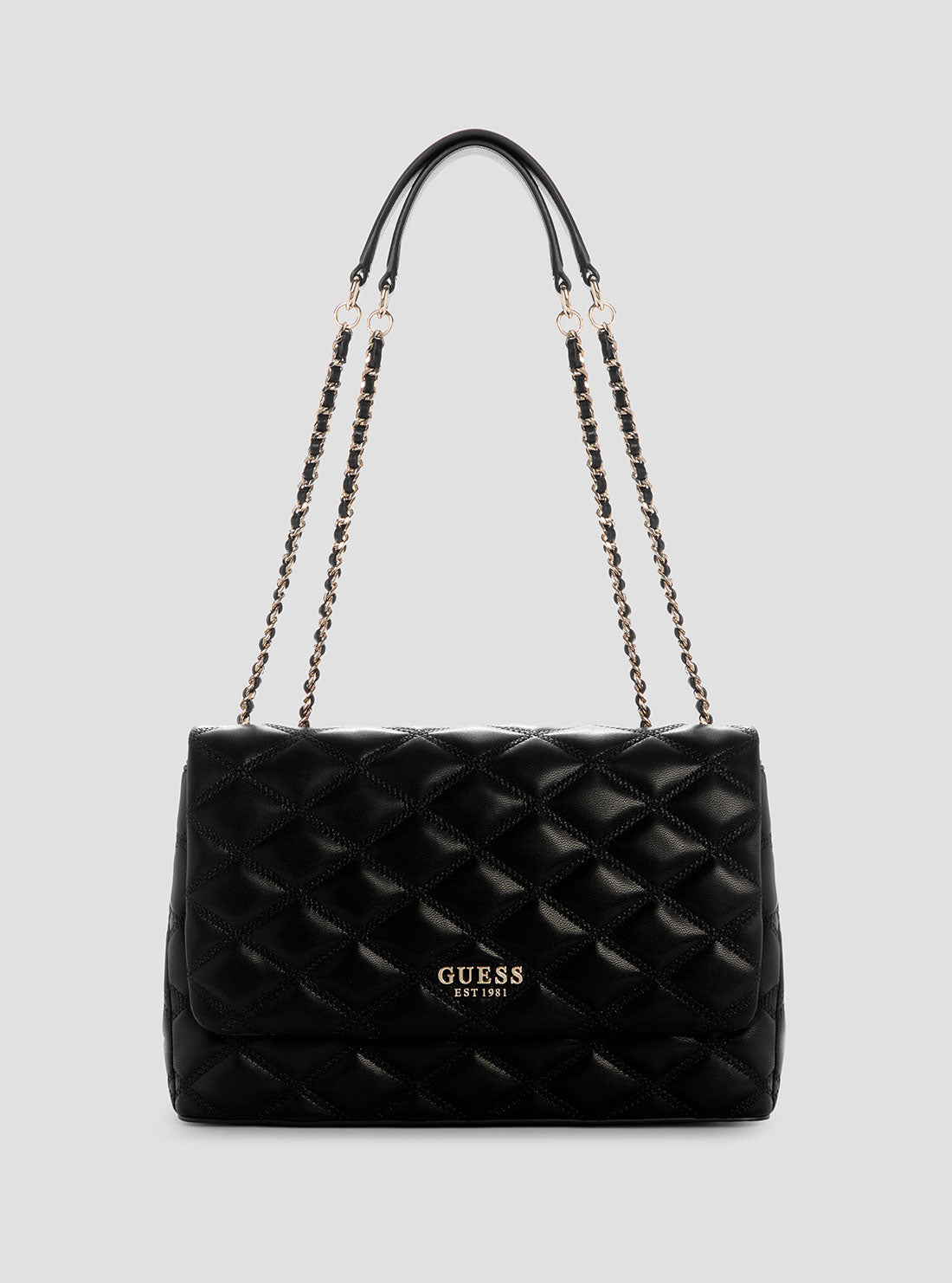 Black Tamsin Large Convertible Crossbody Flap
