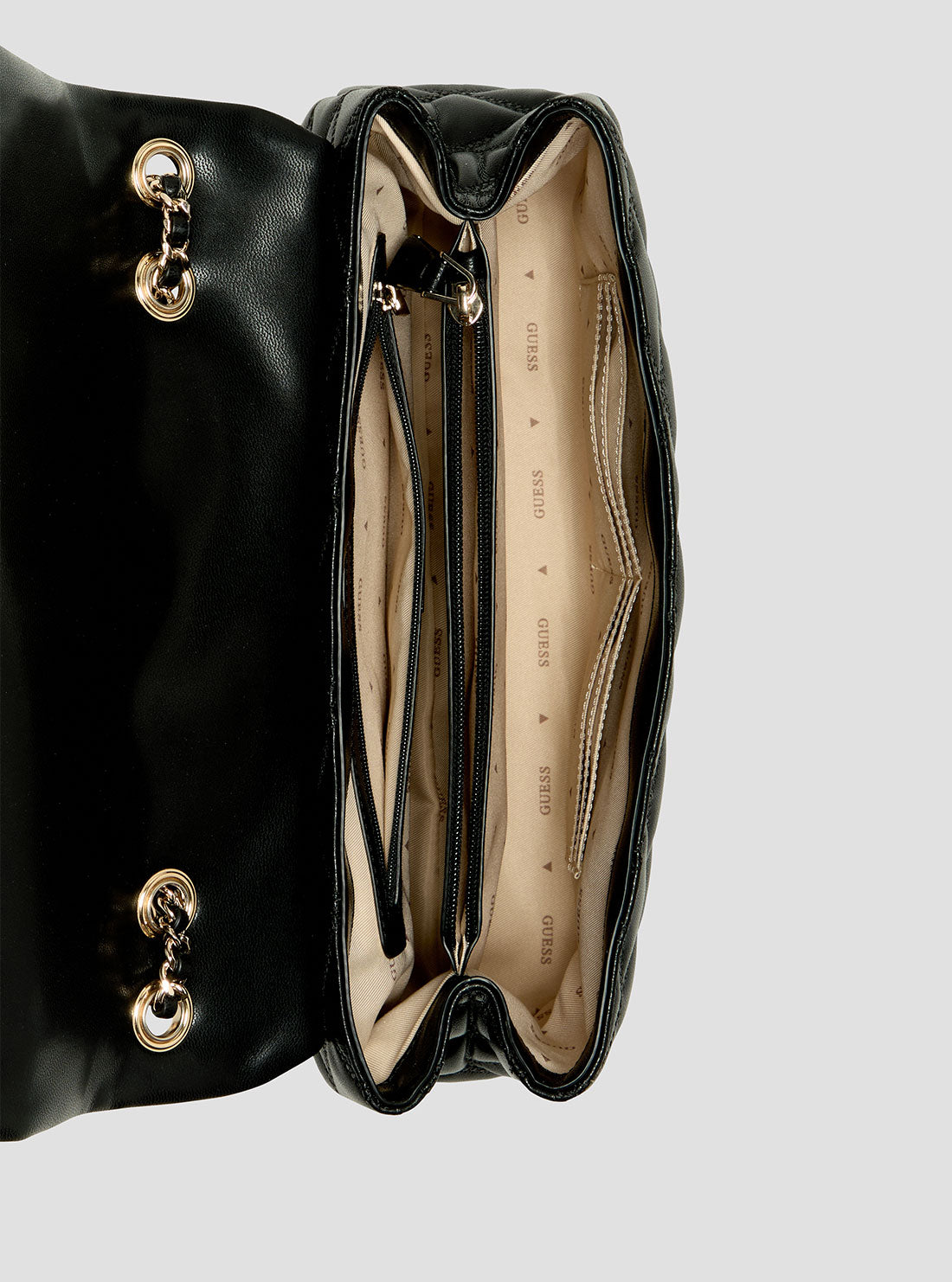 Black Tamsin Large Convertible Crossbody Flap