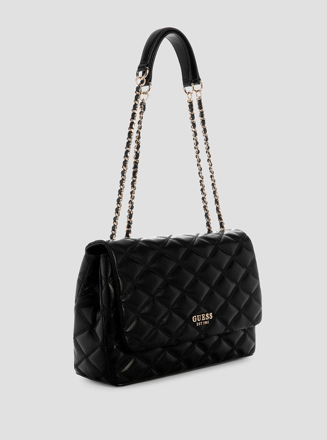 Black Tamsin Large Convertible Crossbody Flap