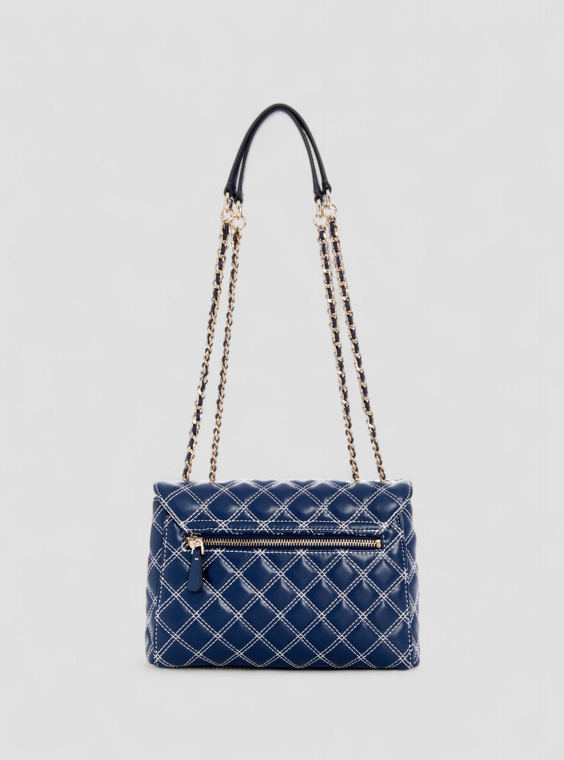 GUESS Womens Blue Cruise Vibe Convertible Crossbody Bag QG964920 Back View