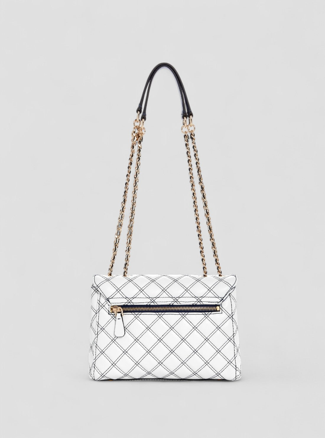 GUESS Womens White Cruise Vibe Convertible Crossbody Bag QG964920 Back View