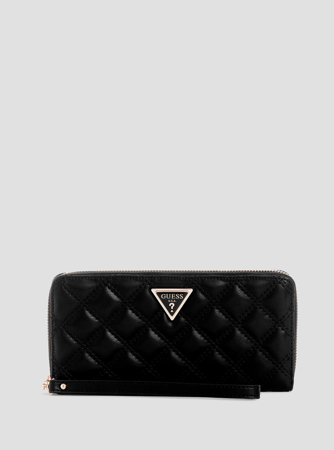 GUESS Womens Black Giully Large Wallet QG9673146 Front View