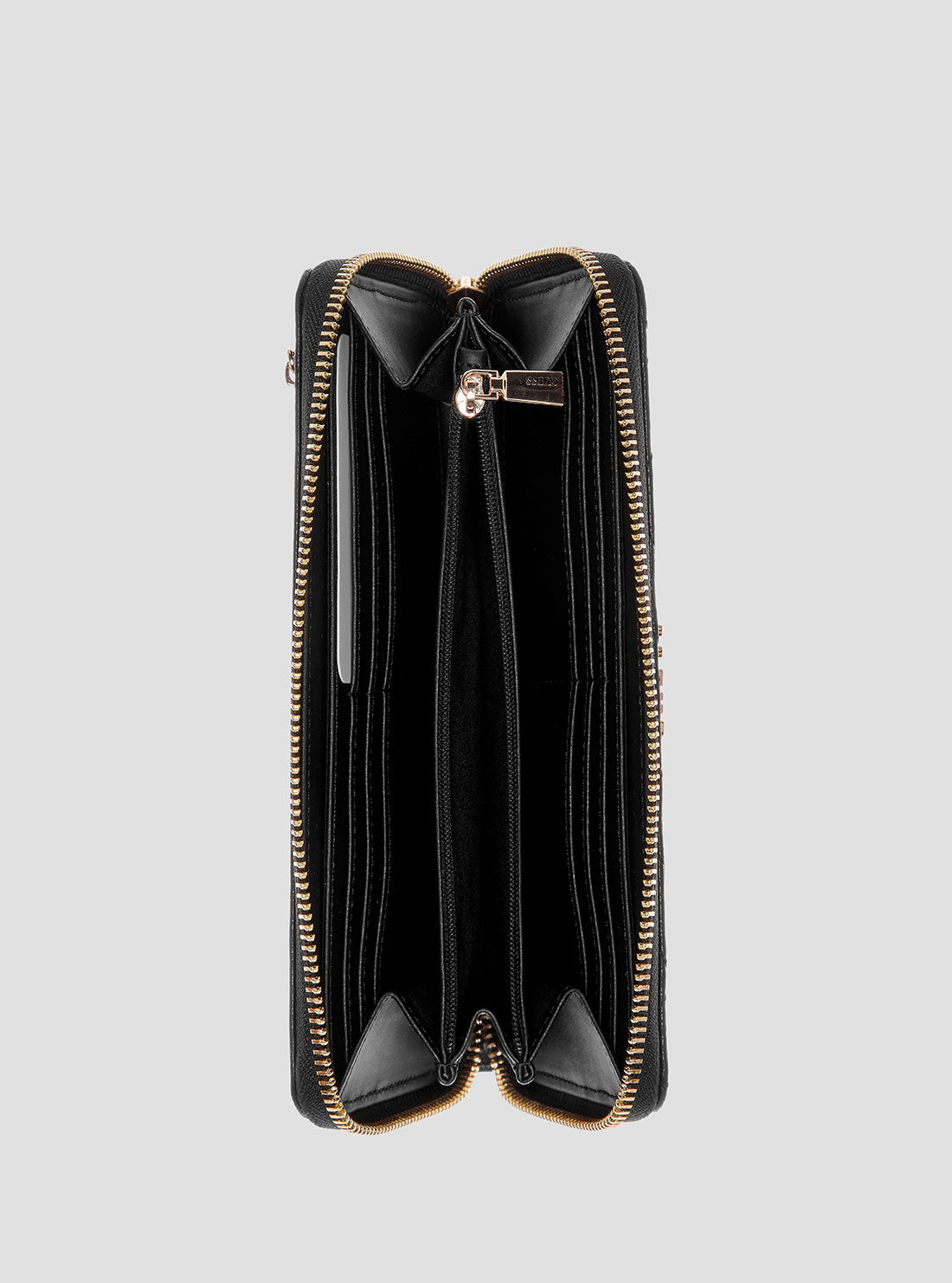 GUESS Womens Black Giully Large Wallet QG9673146 Inside View