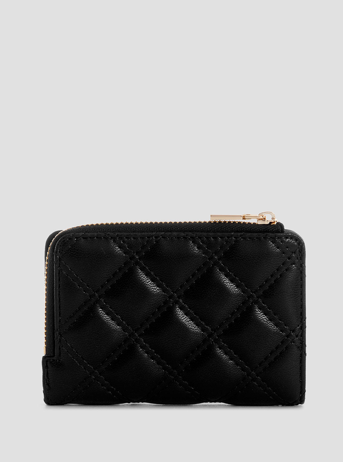 GUESS Womens Black Giully Zip Around Card Case QG9673156 Back View