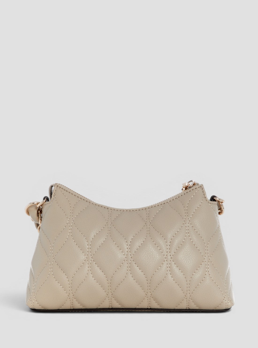 GUESS Womens Light-Taupe Maxine Mini Shoulder Bag QG973372 Back View