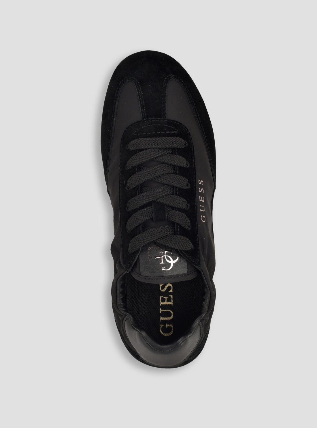 GUESS Womens Black Rachale Sneakers RACHALE Top View