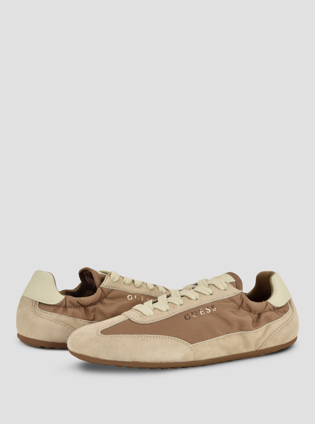 GUESS Footwear Medium Natural Rachale Sneakers RACHALE Front Side View