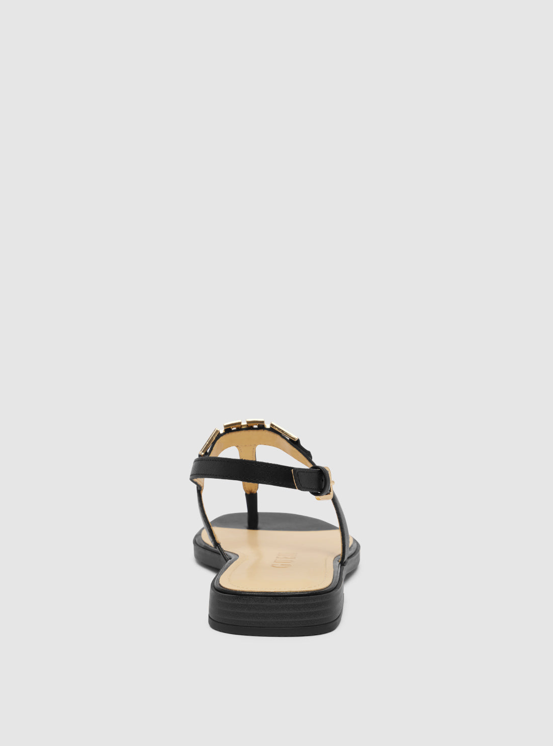 GUESS Womens Black Reality Slides REALITY Back View