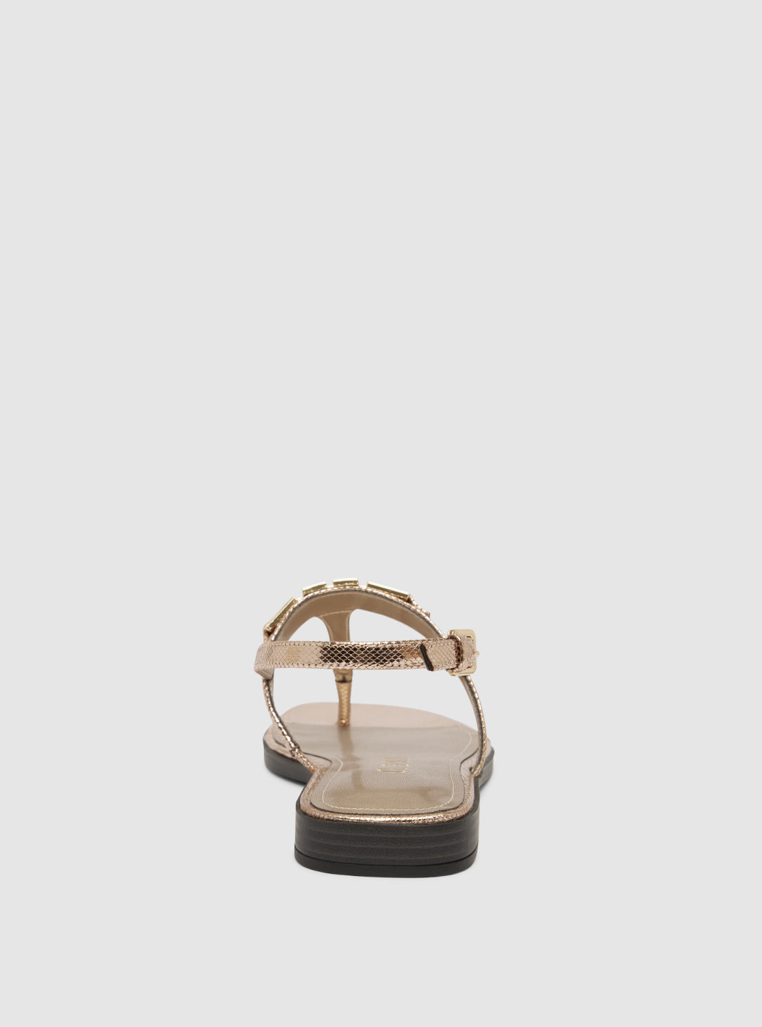 GUESS Womens Gold Reality Slides REALITY Back View