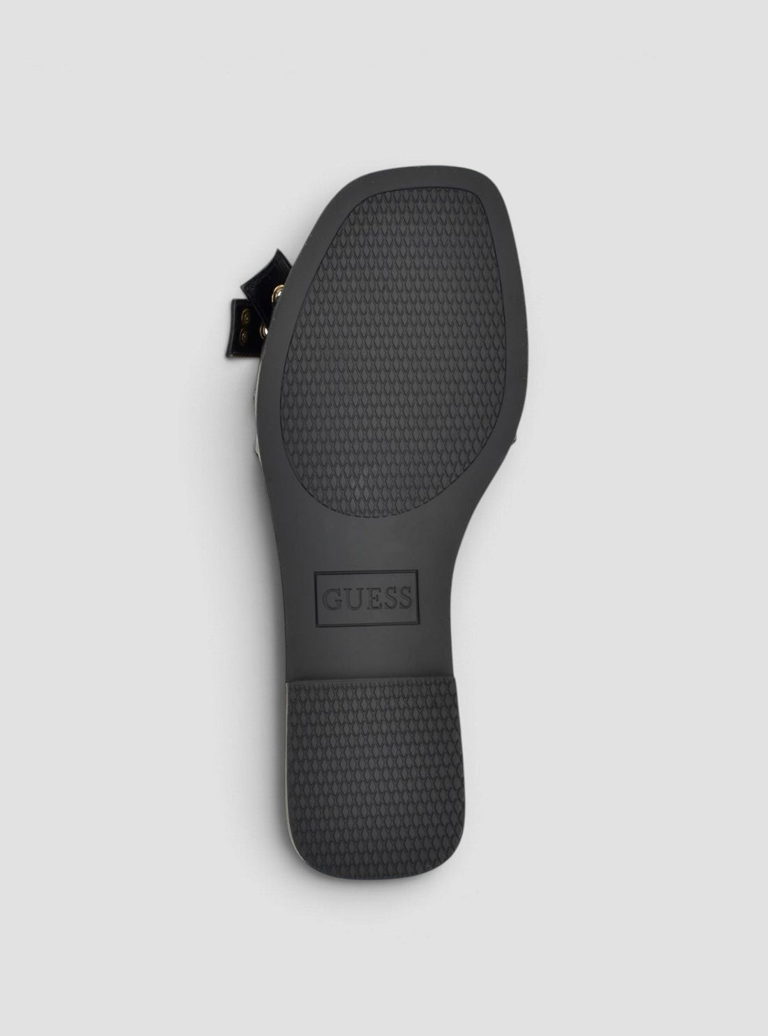 GUESS Womens Footwear Black Rissie Flat Sandals RISSIE Bottom View