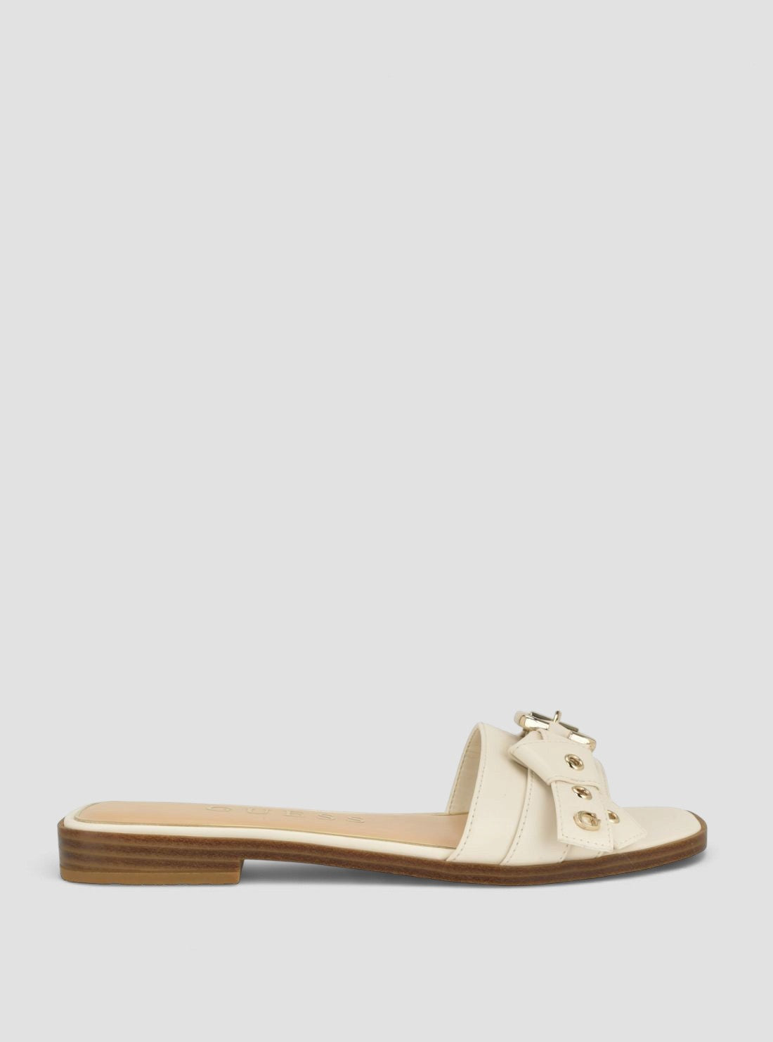 GUESS Footwear Ivory Rissie Flat Sandals RISSIE Side View1