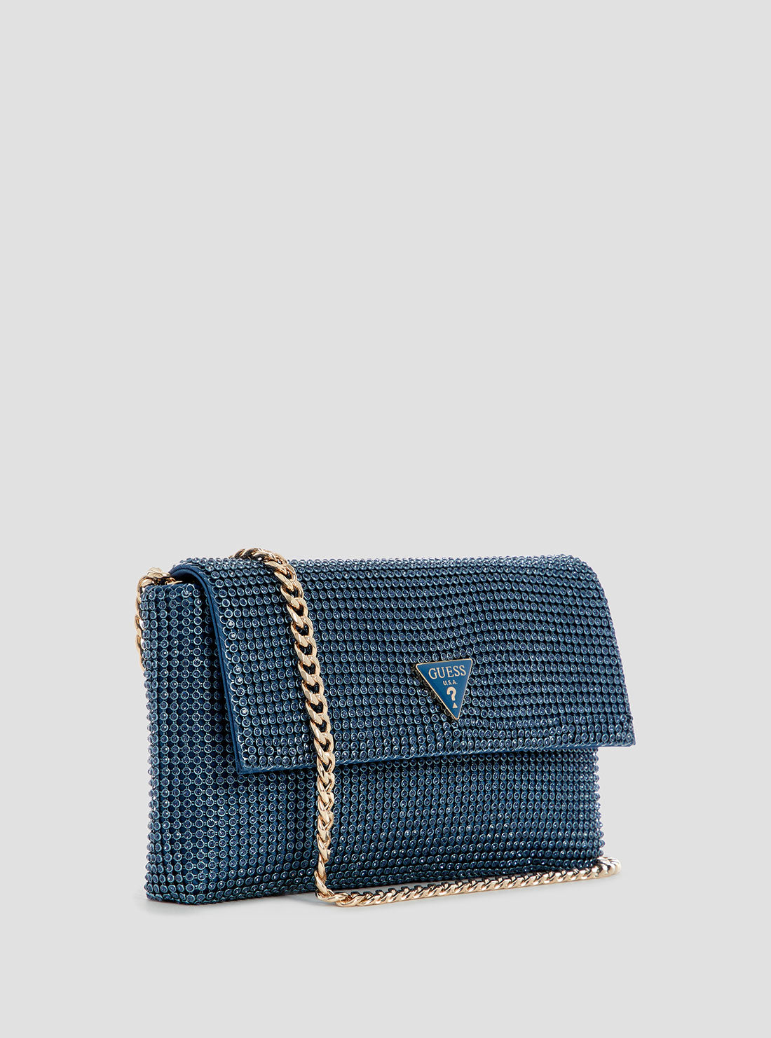 Blue Zalina Clutch Bag