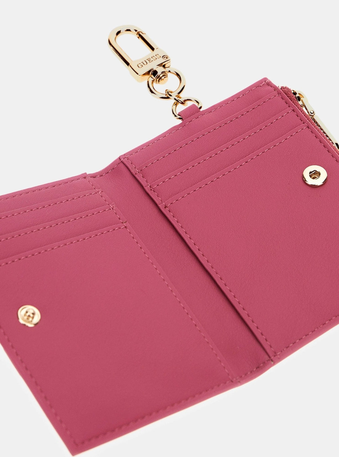 GUESS Accessories Pink Card Holder Keyring Wallet RW7541P5301 Inside VIew