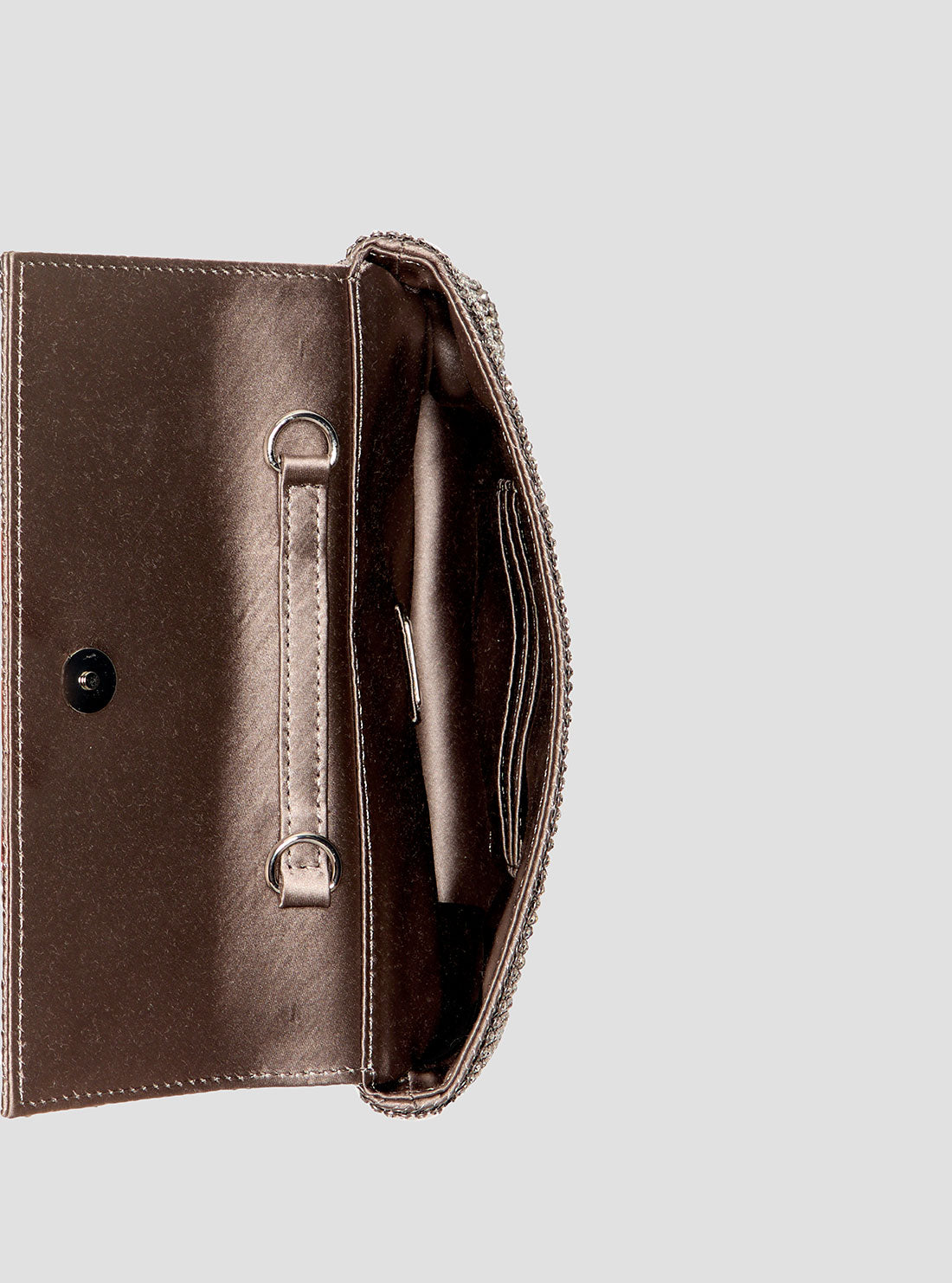 Silver Zalina Clutch Bag