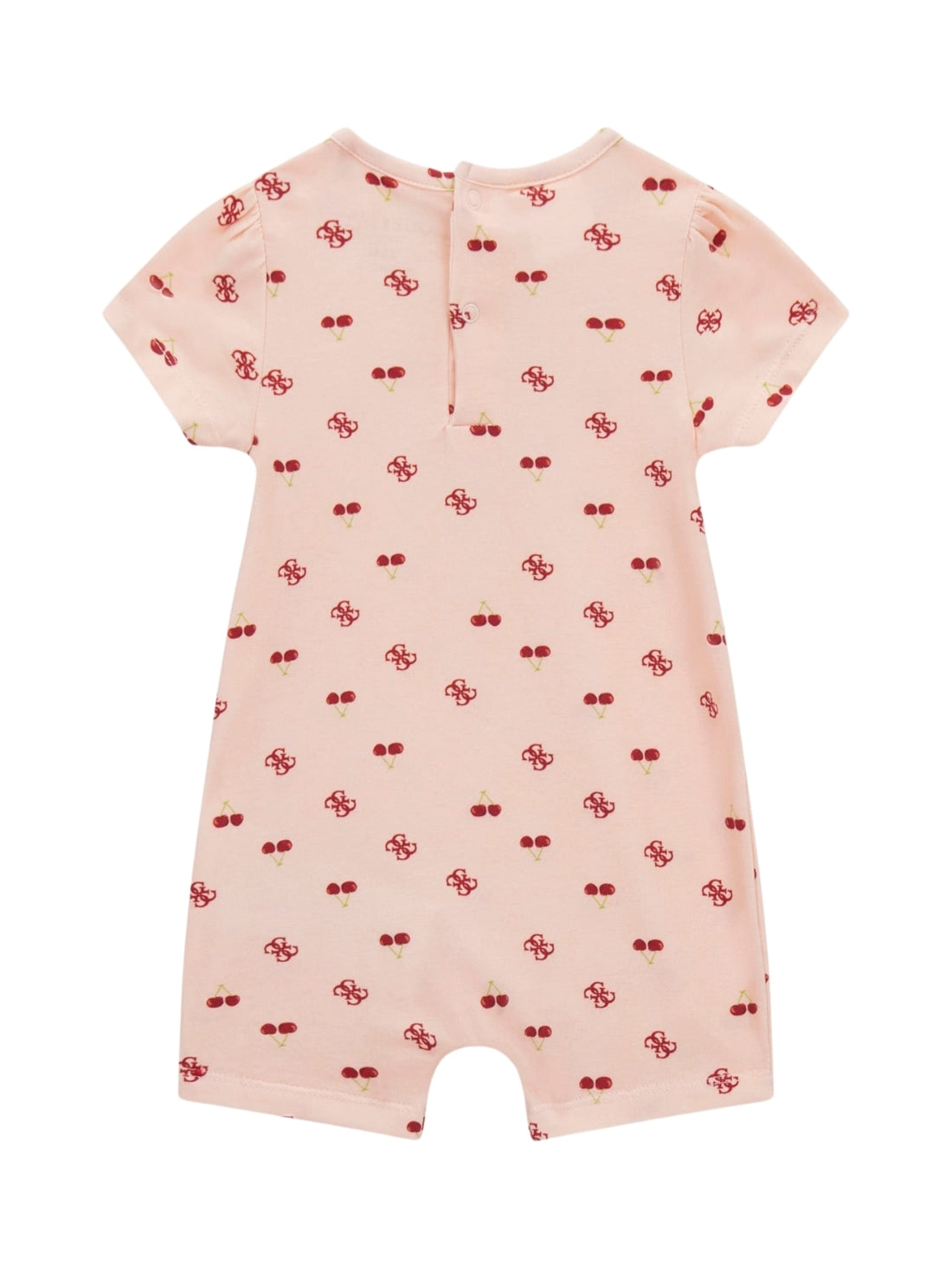 GUESS Baby Pink Stretch Jersey Shortie (0-12m) S5GG00K6YW4 Back View