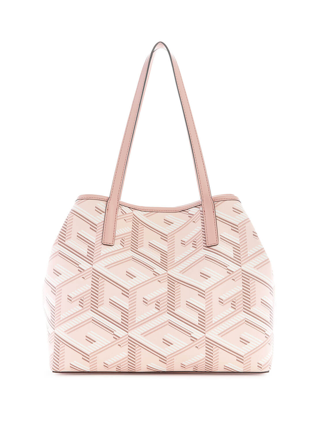 Light Pink Logo Vikky Tote Bag | GUESS Women's Handbags | back view