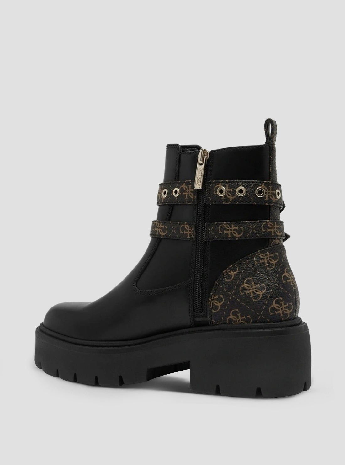 GUESS Womens Black Sadrino Ankle Boots SADRINO Side View_3