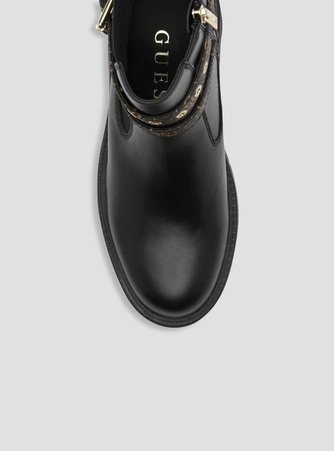 GUESS Womens Black Sadrino Ankle Boots SADRINO Top View