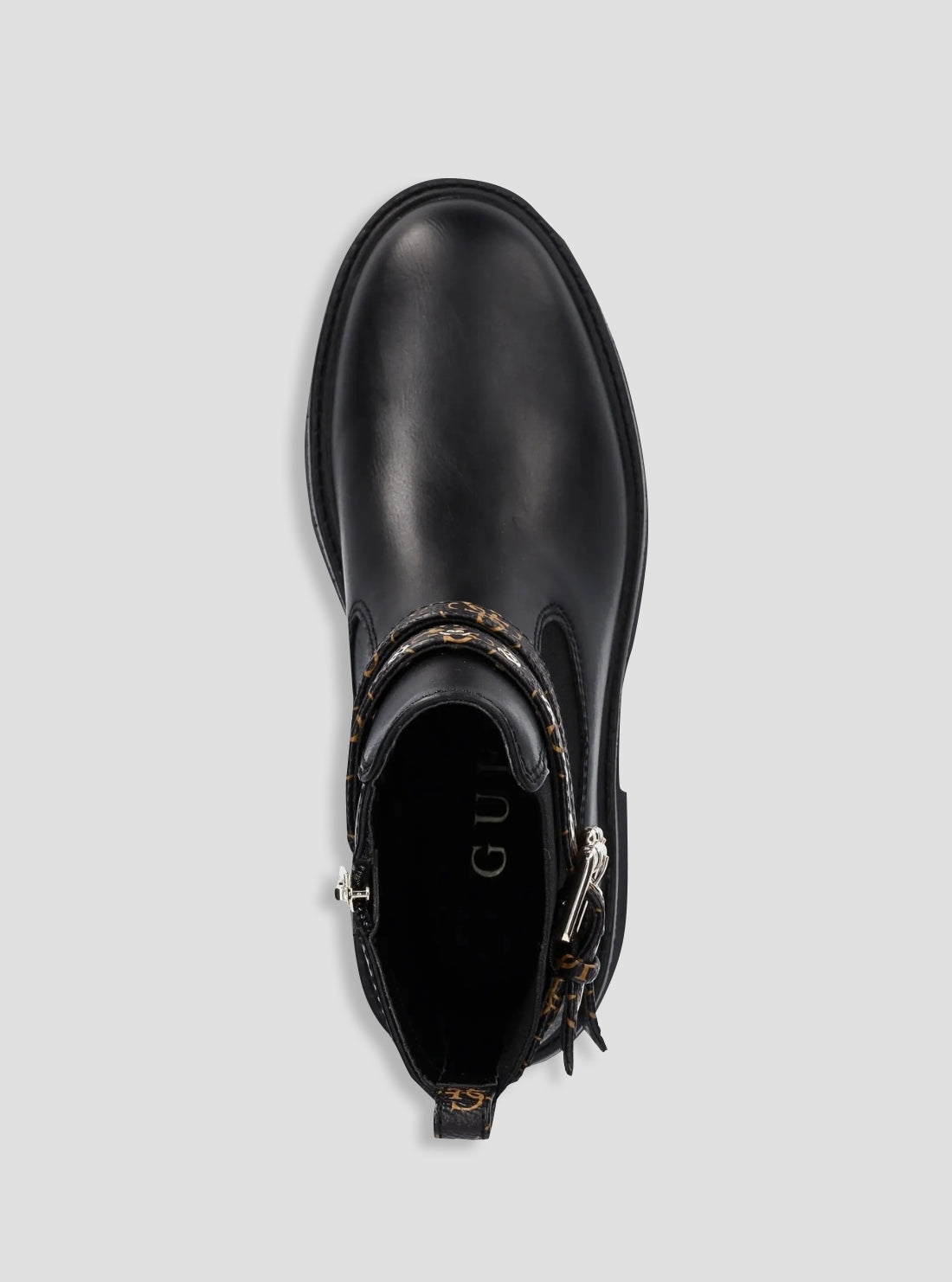 GUESS Womens Black Sadrino Ankle Boots SADRINO Top View