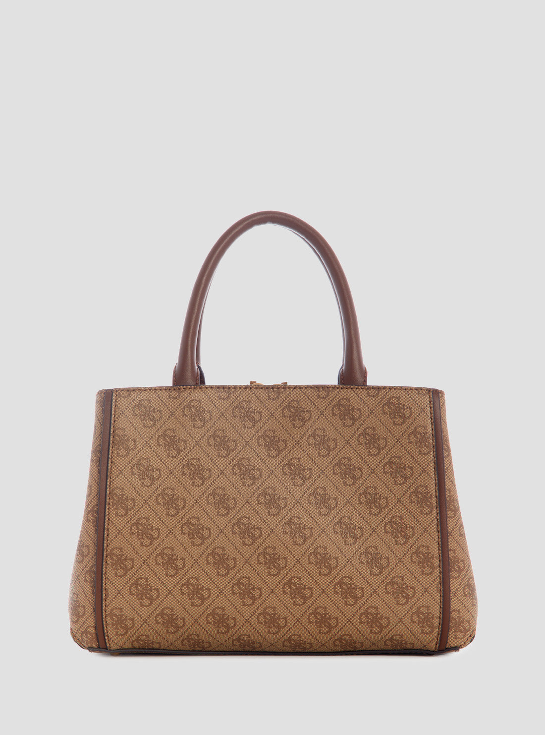 GUESS Womens Brown Logo Izzy Small Girlfriend Satchel Bag SB865404 Back View