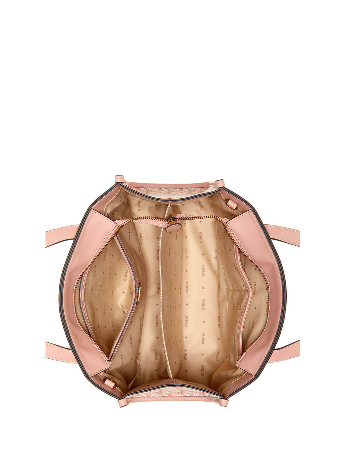 Pale Pink Silvana Small Tote Bag | GUESS Women's Handbags | inside view