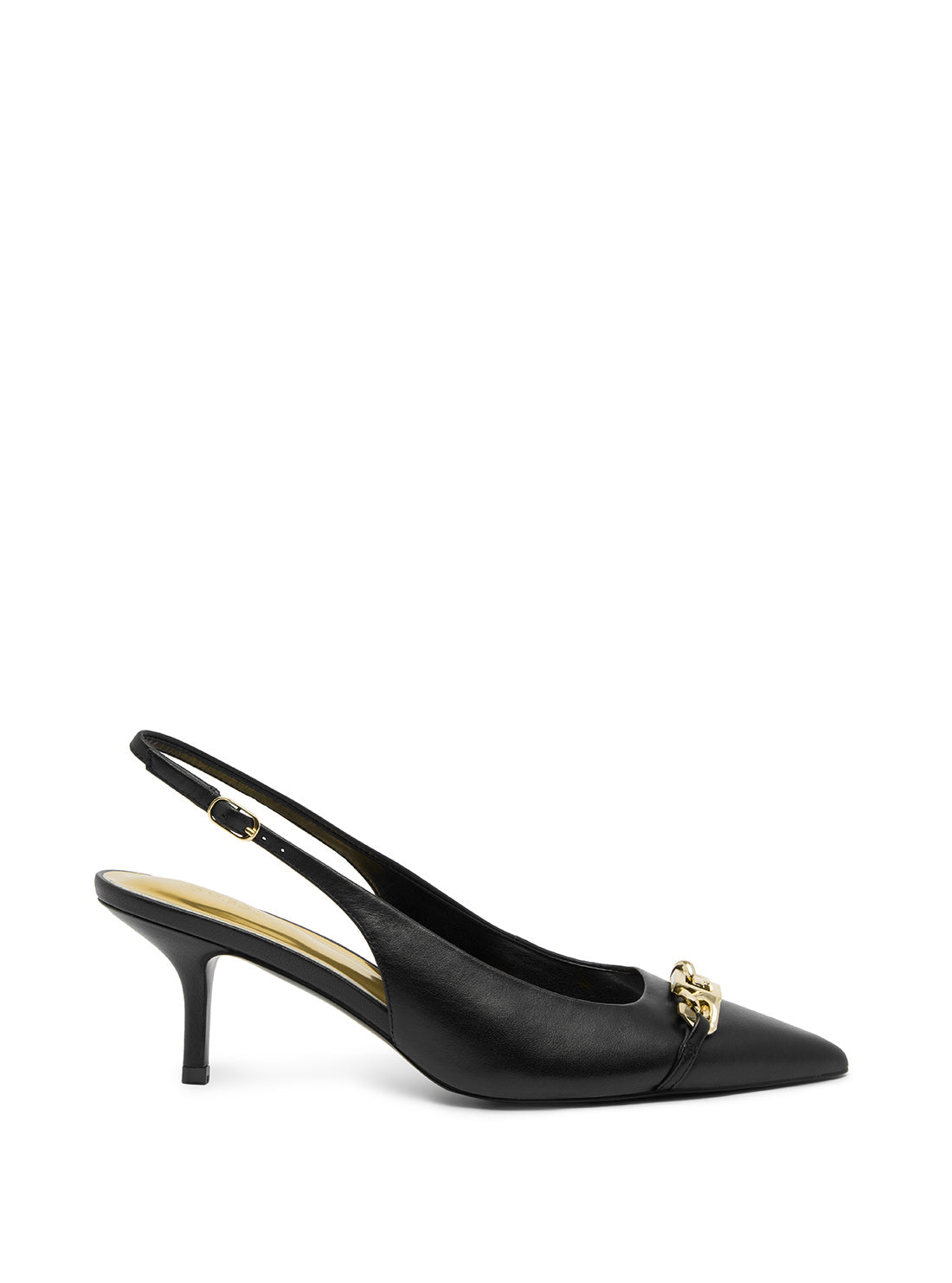 Black Sdina Stiletto Kitten Heel | GUESS Women's Shoes | side view