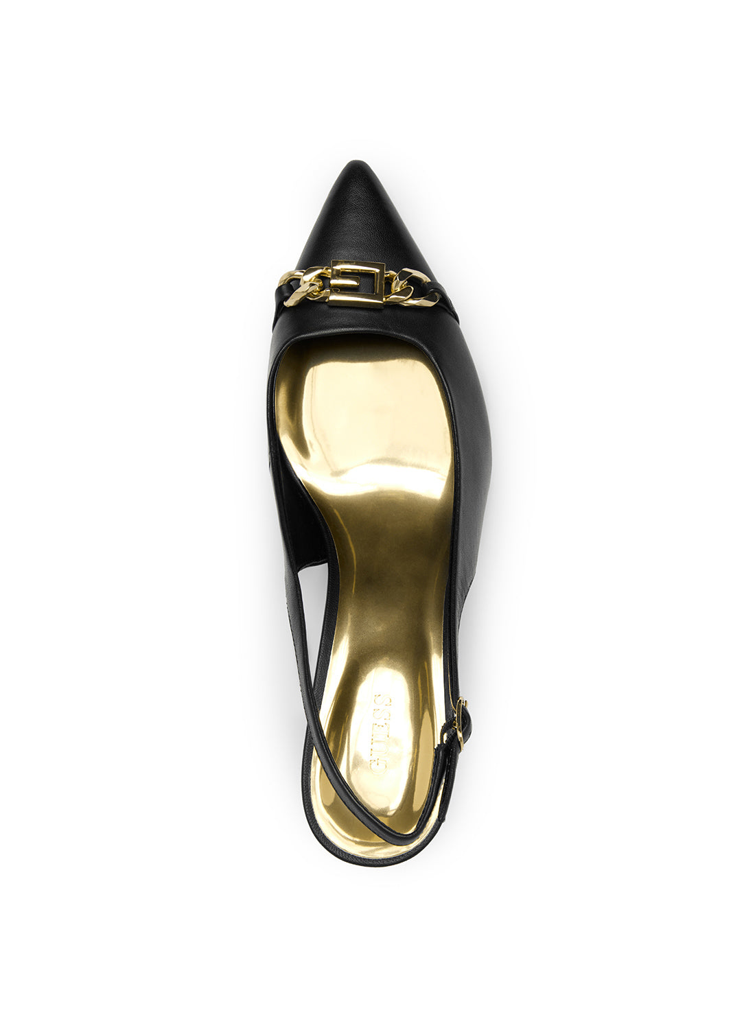 Black Sdina Stiletto Kitten Heel | GUESS Women's Shoes | top view