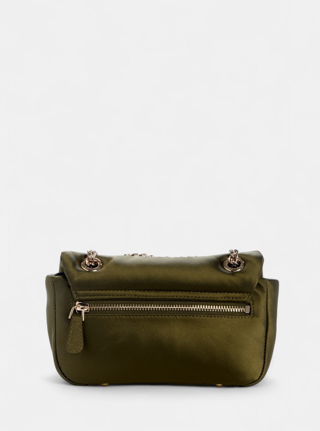 GUESS Womens Green Sunetra Mini Convertible Crossbody Flap SE753478 Back View