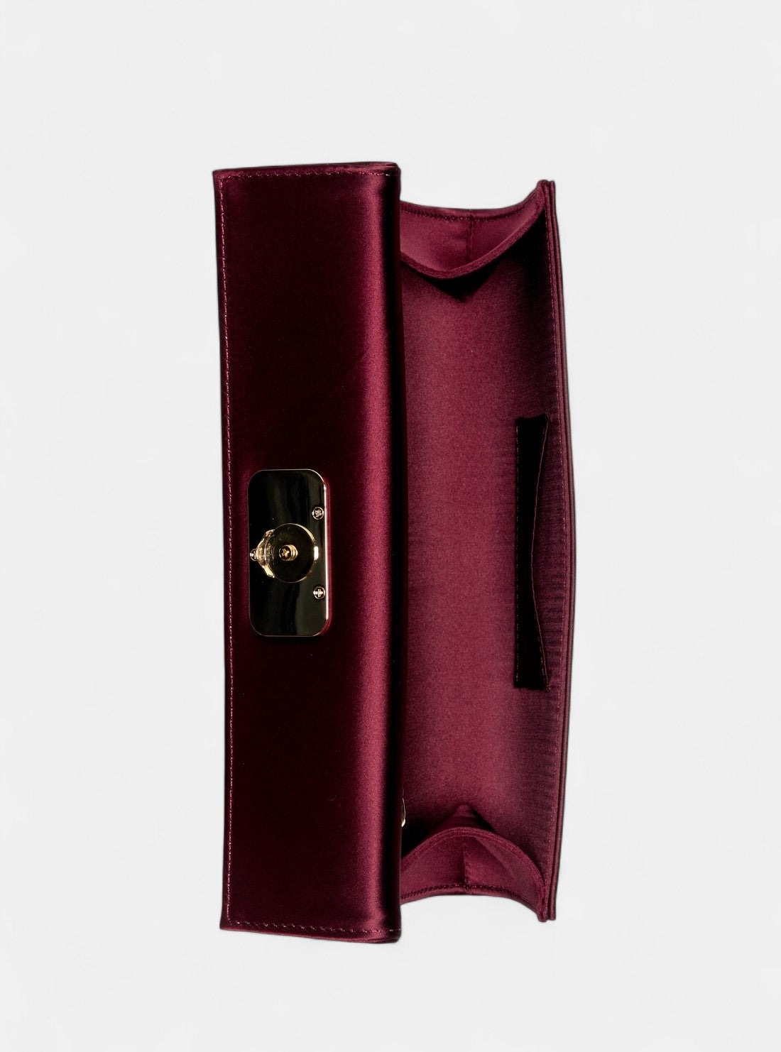 GUESS Womens Red Zalina Top Handle Clutch Bag SE935072 Inside View