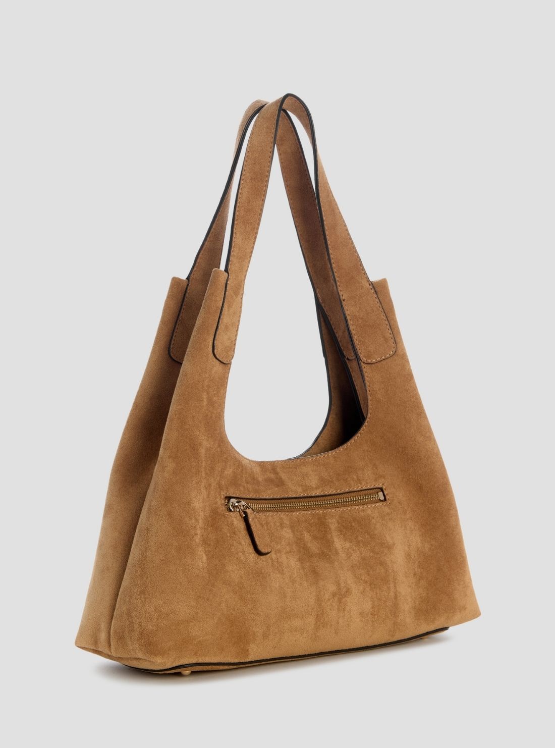 GUESS Womens Tan Sunset Small Hobo Bag SG231401 Back View