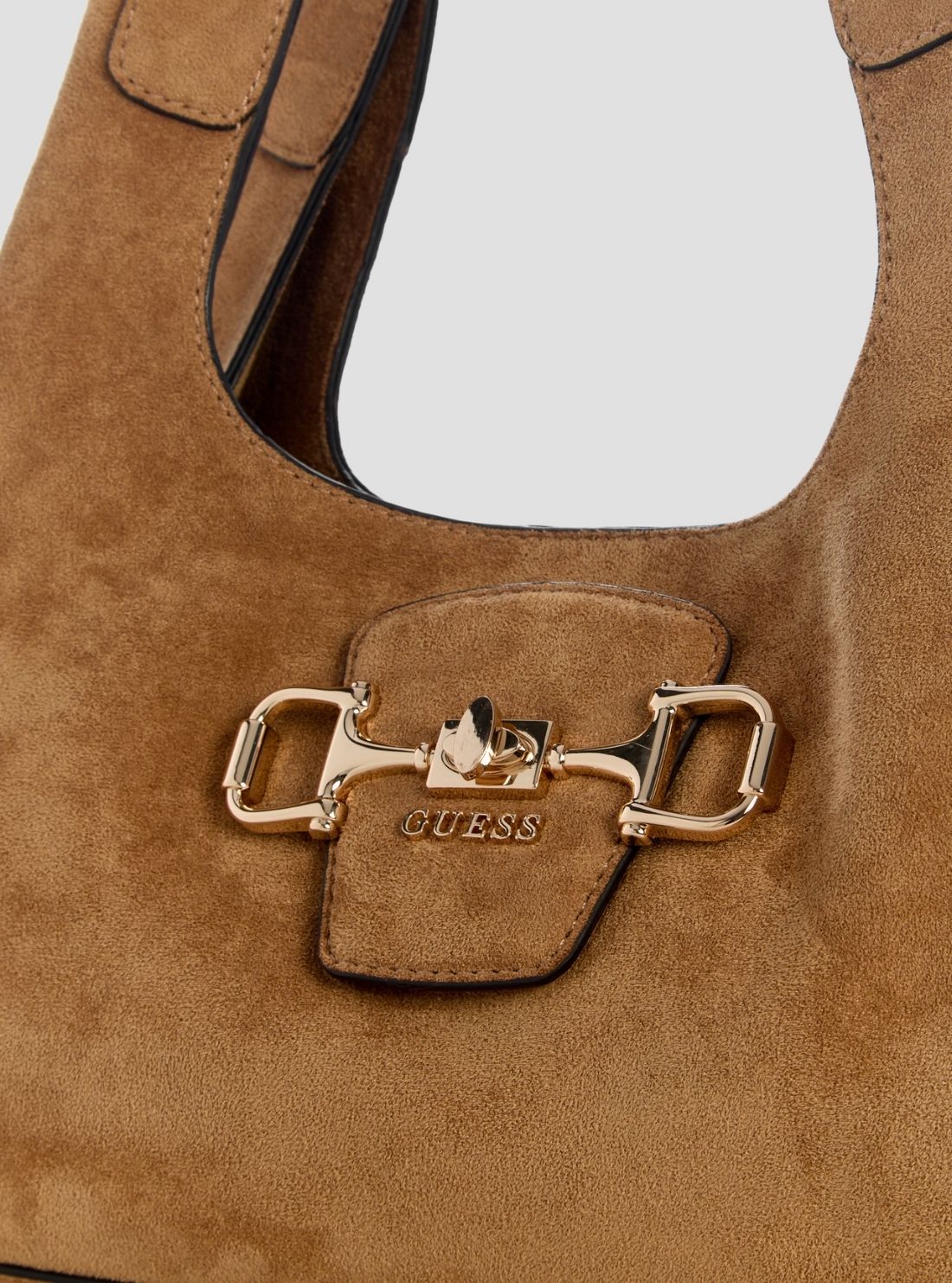 GUESS Womens Tan Sunset Small Hobo Bag SG231401 Detail View