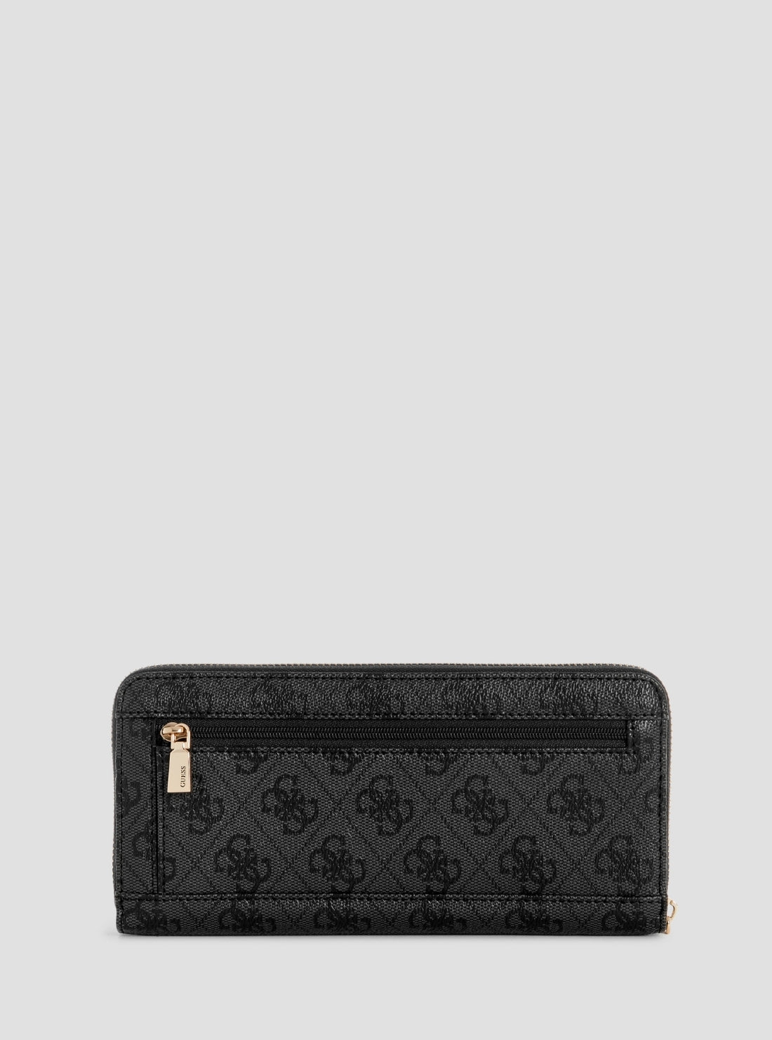 GUESS Womens Black Logo Yvonne Large Zip Around Wallet SG2378146 Back View