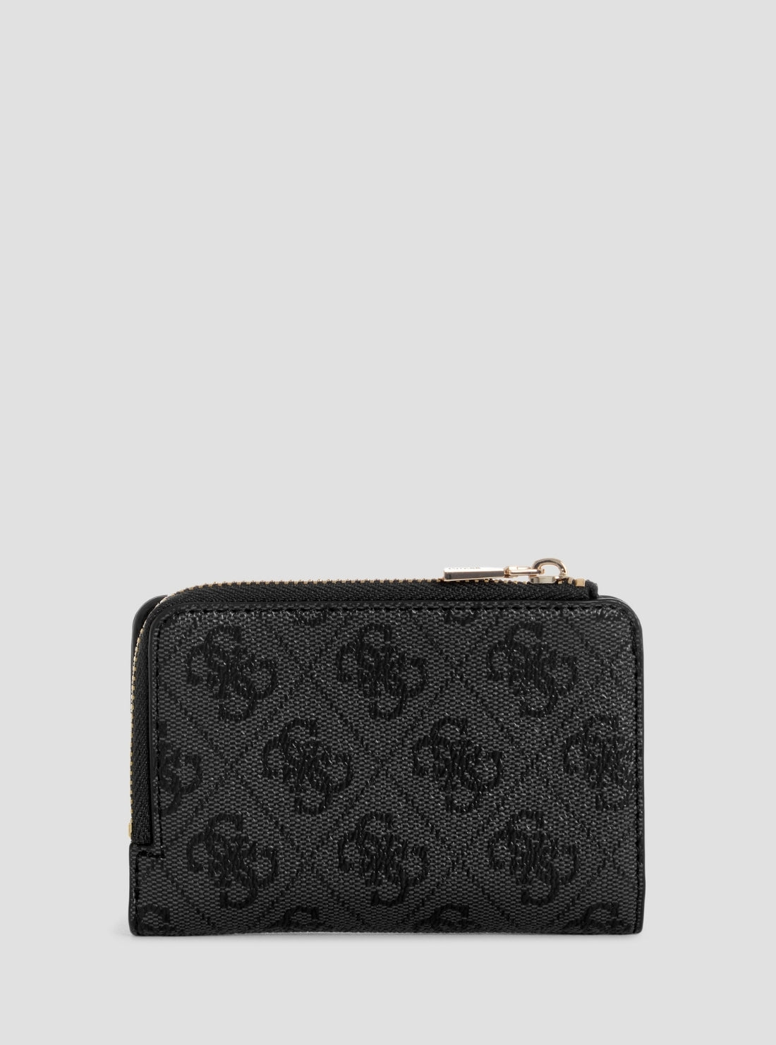 GUESS Womens Black Logo Yvonne Zip Around Card Case SG2378156 Back View