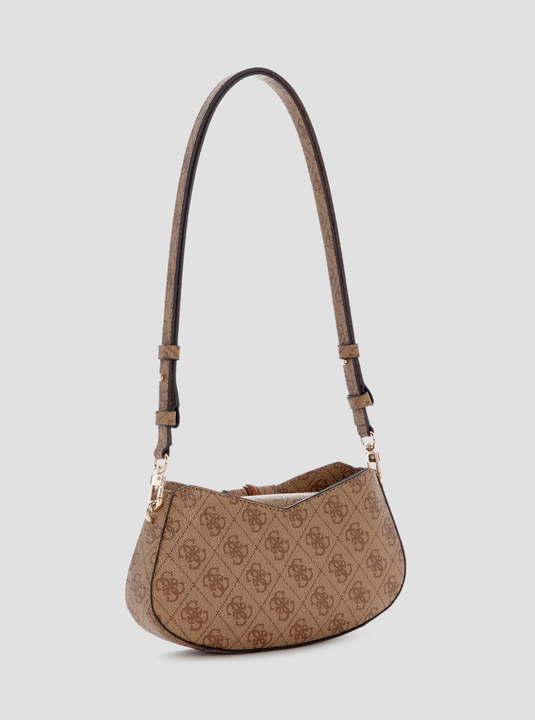 Brown Logo Yvonne Mini Convertible Shoulder Bag SG237873 Back View