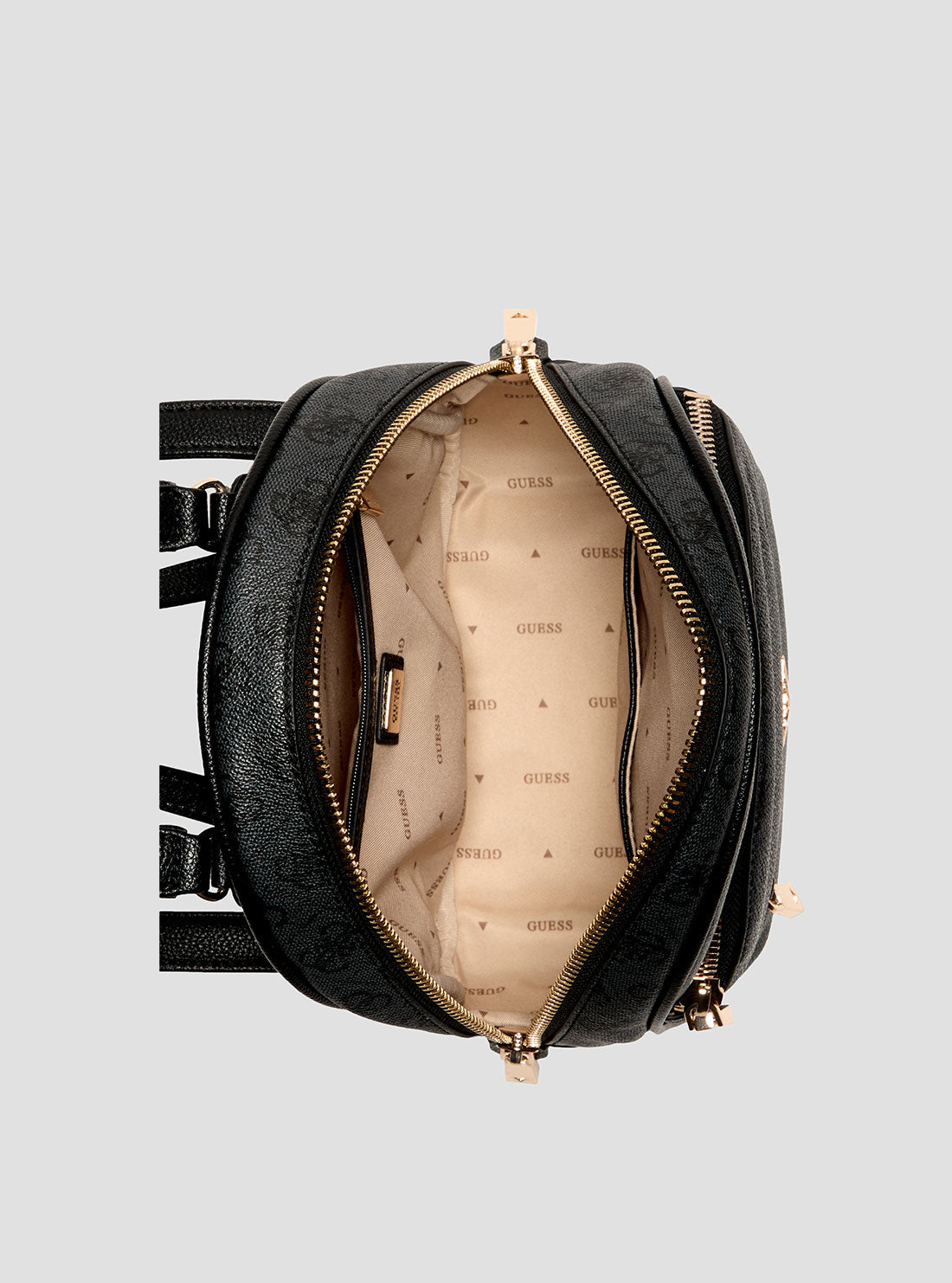 Black Logo Manhattan Backpack