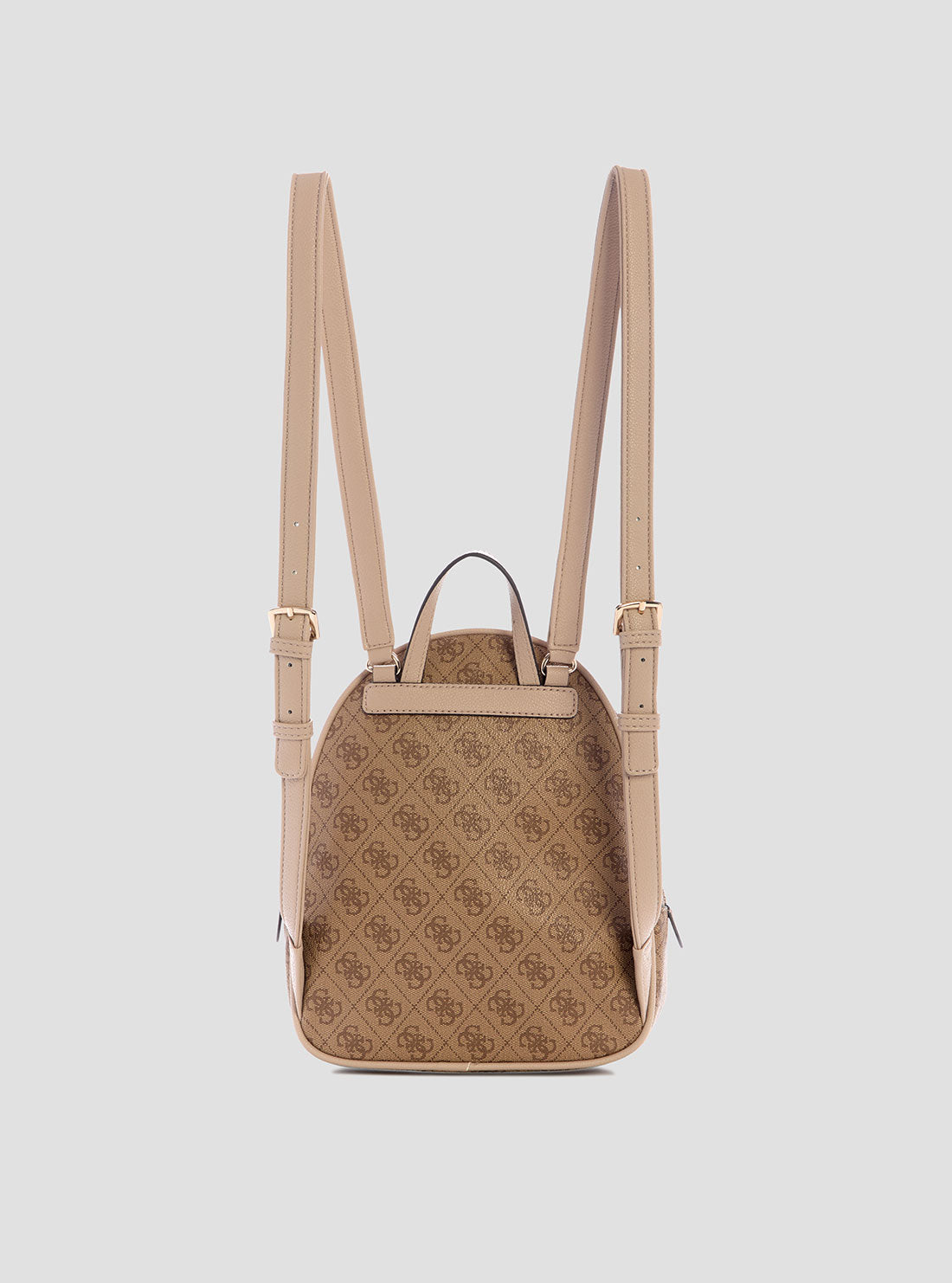 Beige Logo Manhattan Backpack