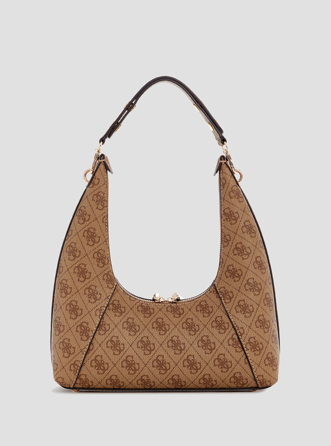 Beige Logo Calista Shoulder Bag